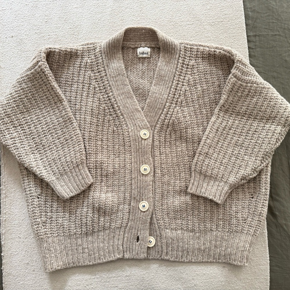 babaã | Cardigan no19 | Mist | EUC